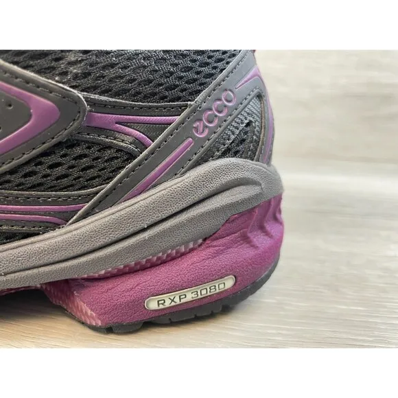 Ecco Receptor RXP 3080 Women's 8 Black Fabric Upper Athletic Hiking Sneaker Shoe