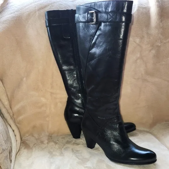 Ecco Women's Black Knee-High Boots