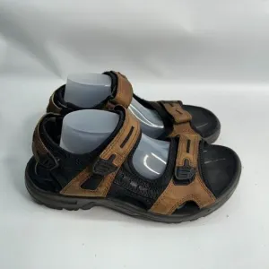 ECCO‎ Yucatan Brown Leather Sport Hiking Sandal Shoes Euro 41 Mens US 8