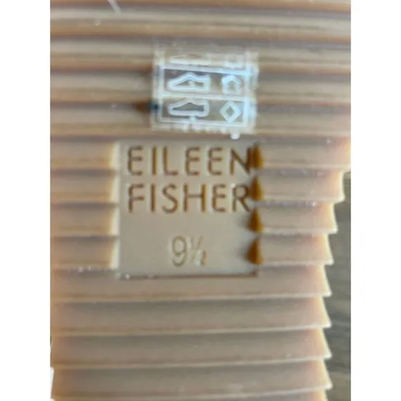 Eileen Fisher Espadrille Sage Green Leather Wedge Sandals Women Size 9.5