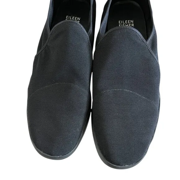 Eileen Fisher Pep Slip-On Mesh Shoes In Black Size 9