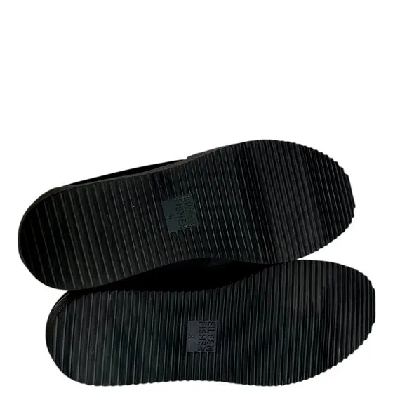 Eileen Fisher Pep Slip-On Mesh Shoes In Black Size 9