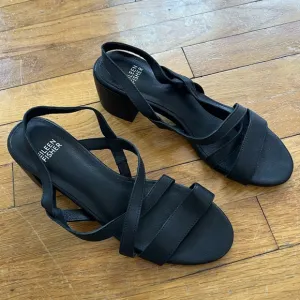 Eileen Fisher Women's leather Black Sandals size 8