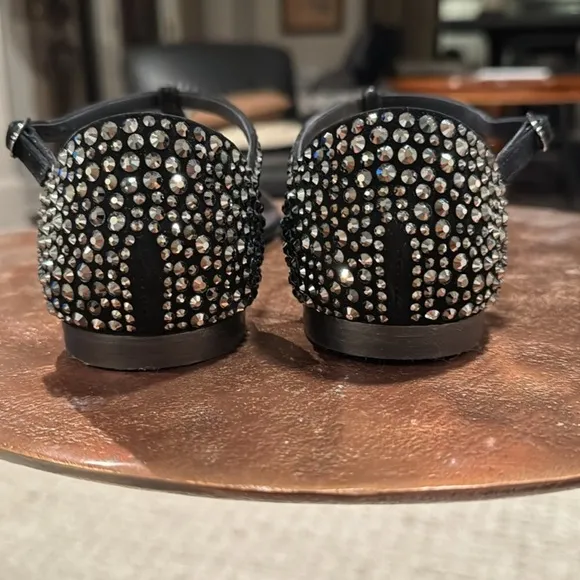 Elegant Black Rhinestone Sandal’s