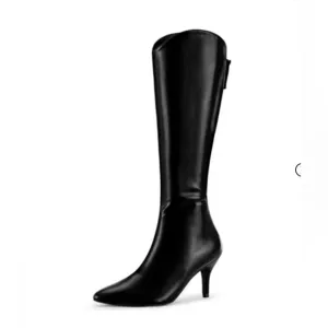 Elegant Black Women's Knee-High Boots
