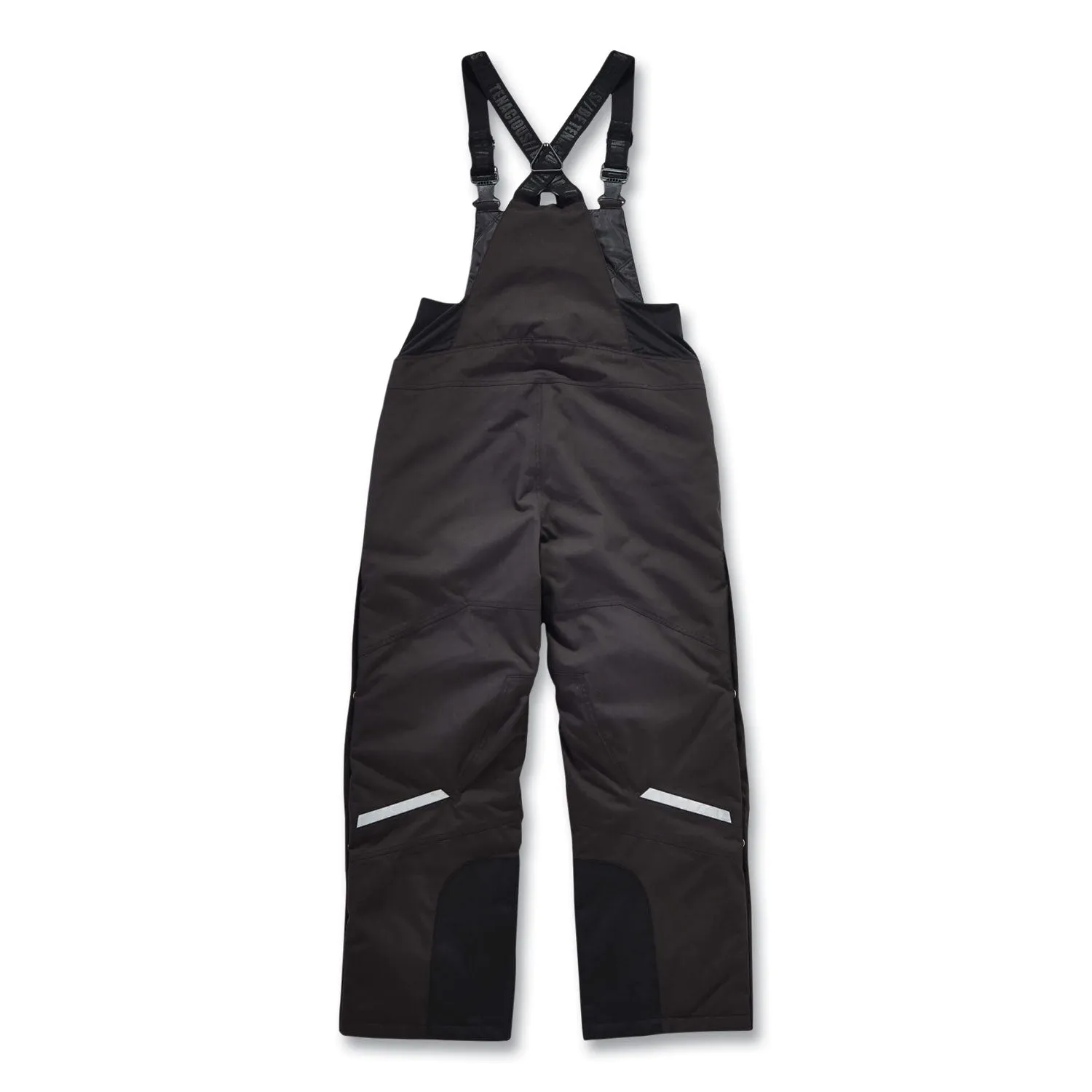 ergodyne® N-Ferno 6471 Thermal Bibs with 500D Nylon Shell, Large, Black