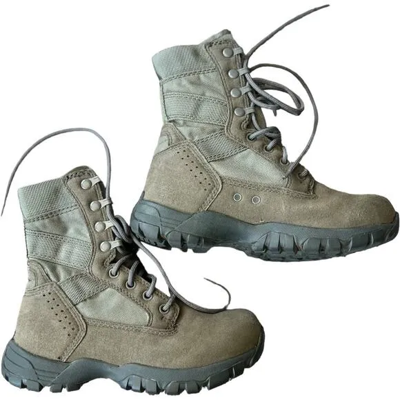 EUC Belleville Tactical Research TR696 Flyweight Sage Green USAF Boots Youth 3.5