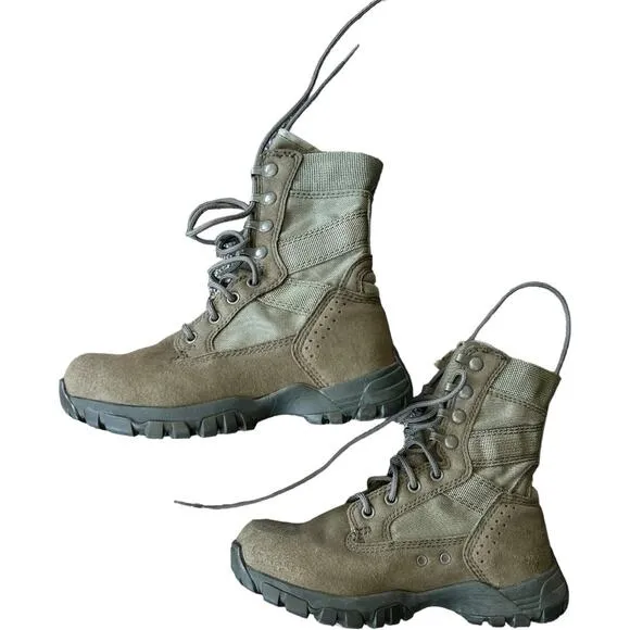 EUC Belleville Tactical Research TR696 Flyweight Sage Green USAF Boots Youth 3.5