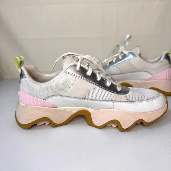 EUC SOREL Sneakers Women's 9.5 Kinetic Impact II Lace Mesh Trainer Tennis Shoes