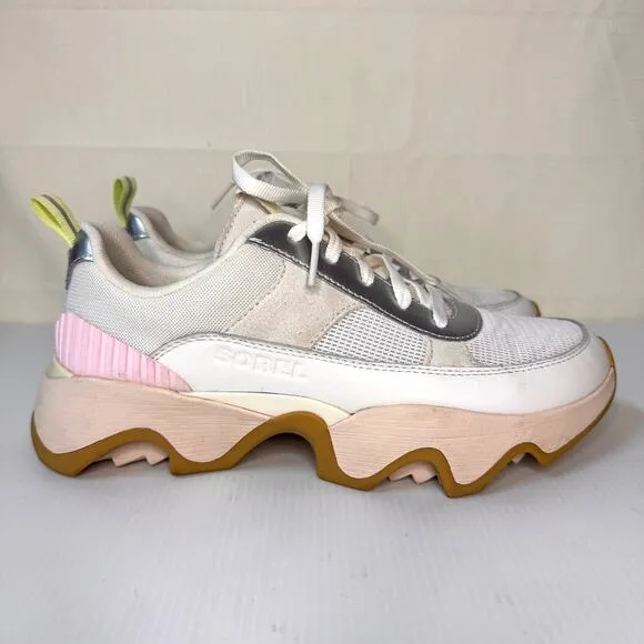EUC SOREL Sneakers Women's 9.5 Kinetic Impact II Lace Mesh Trainer Tennis Shoes