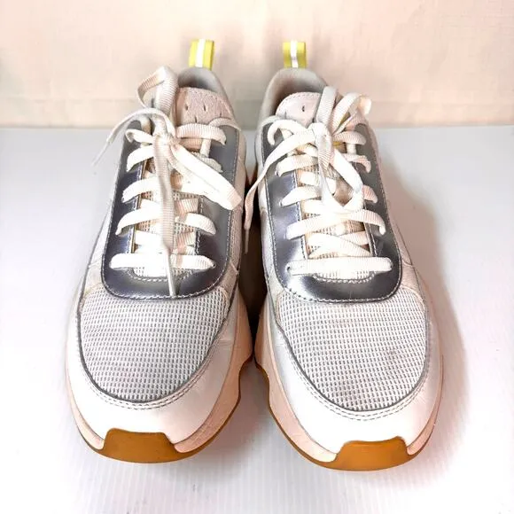 EUC SOREL Sneakers Women's 9.5 Kinetic Impact II Lace Mesh Trainer Tennis Shoes
