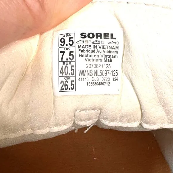 EUC SOREL Sneakers Women's 9.5 Kinetic Impact II Lace Mesh Trainer Tennis Shoes