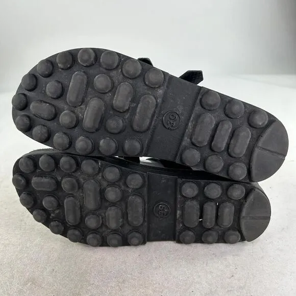 Fantasy Marlena Buckle 3 Strap Sandals US 8.5 Black Slide Comfort Walking Shoes