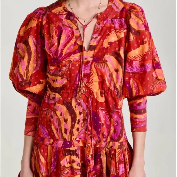 Farm Rio Banana Juice Cotton Minidress