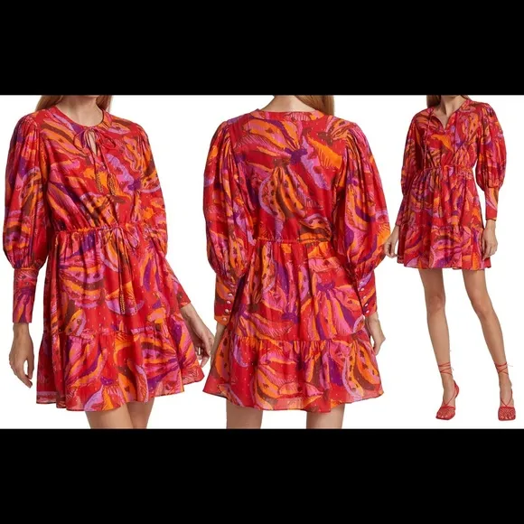 Farm Rio Banana Juice Cotton Minidress