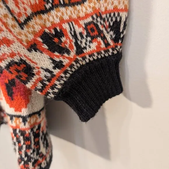 FARM Rio Winter Tapestry Knit Cardigan Eclectic Statement Piece - Size XXS