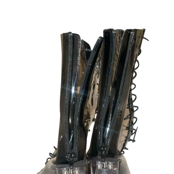 Fashion Nova Black Heeled Boots