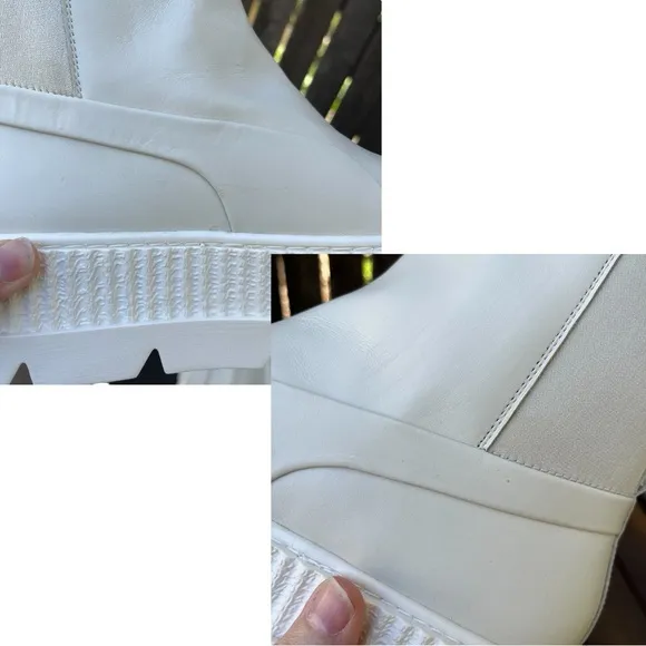 Fenty x Puma By Rihanna Chelsea Sneaker Chunky Sole Boot In Vanilla Ice Sz 10