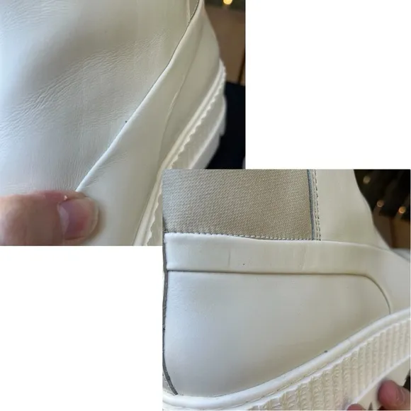 Fenty x Puma By Rihanna Chelsea Sneaker Chunky Sole Boot In Vanilla Ice Sz 10