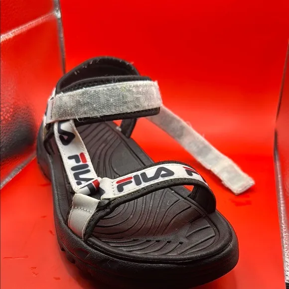 Fila Black and White Athletic Shoes with Cushioned Sole