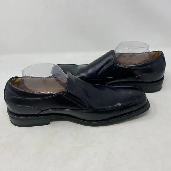 Florsheim  Black Leather Moc Toe Slip On Shoes Mens Size 10.5