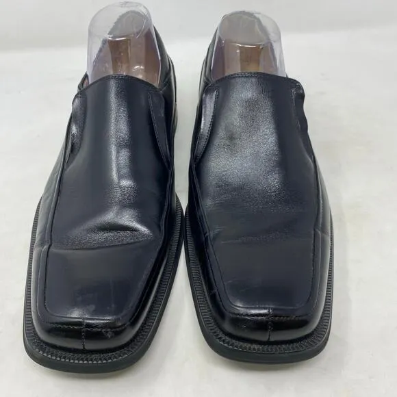 Florsheim  Black Leather Moc Toe Slip On Shoes Mens Size 10.5