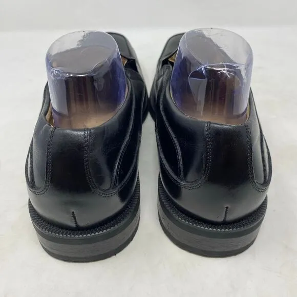 Florsheim  Black Leather Moc Toe Slip On Shoes Mens Size 10.5