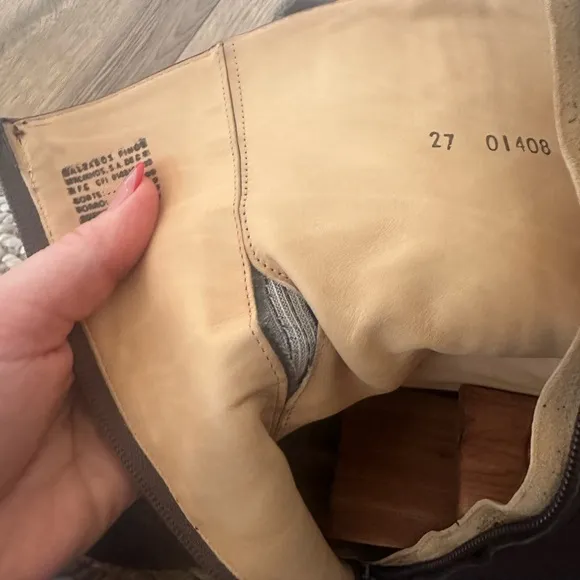 Franco Cuadra Brown Leather Men's Boots size 27 deer skin