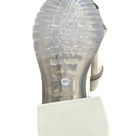Free People Cream Ankle Boots