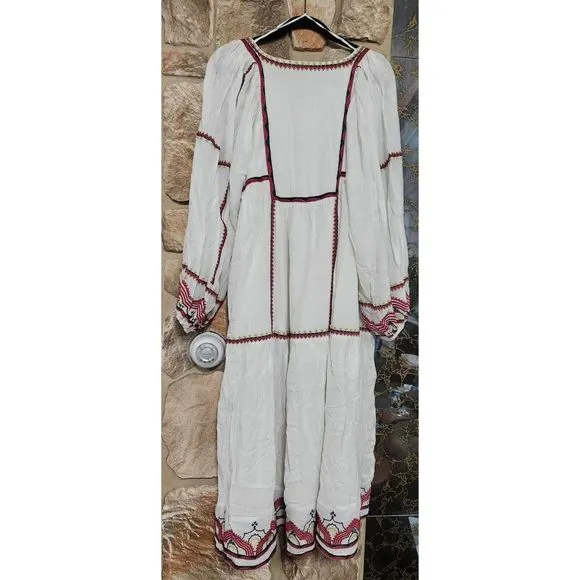 Free People Sweet Escape Embroidered Midi Dress Size S. B23