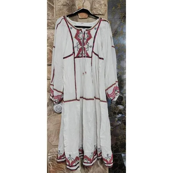 Free People Sweet Escape Embroidered Midi Dress Size S. B23