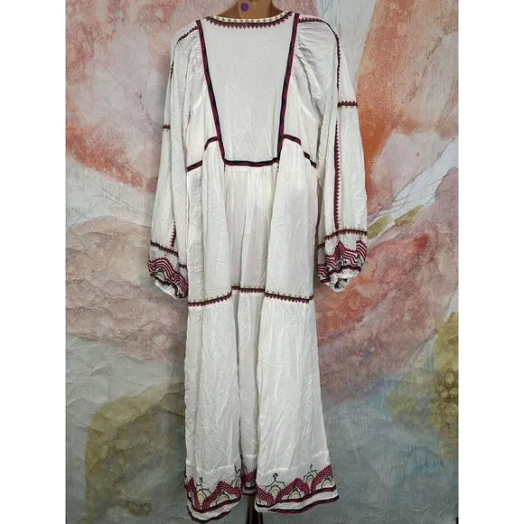 Free People Sweet Escape Embroidered Midi Dress