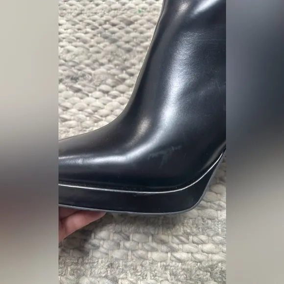 Free People Taysha Tall Boots Black Leather US 8