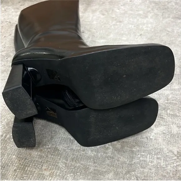 Free People Taysha Tall Boots Black Leather US 8