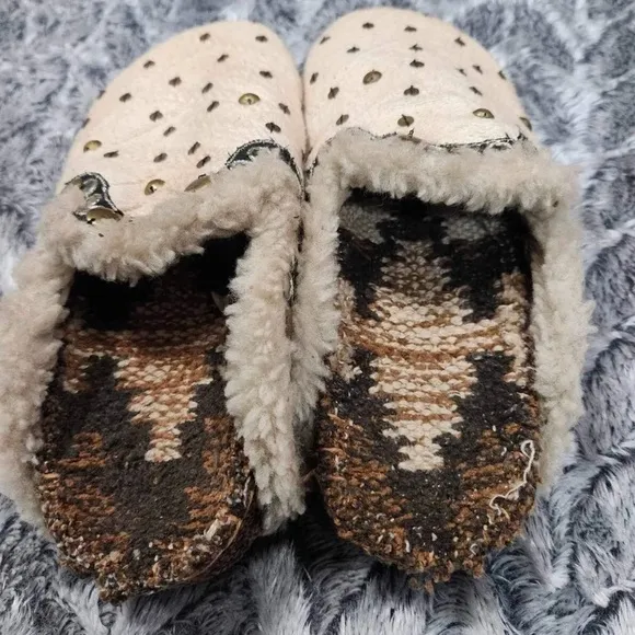 Free People Textile Damon Cozy Mules Size 36. Sh3