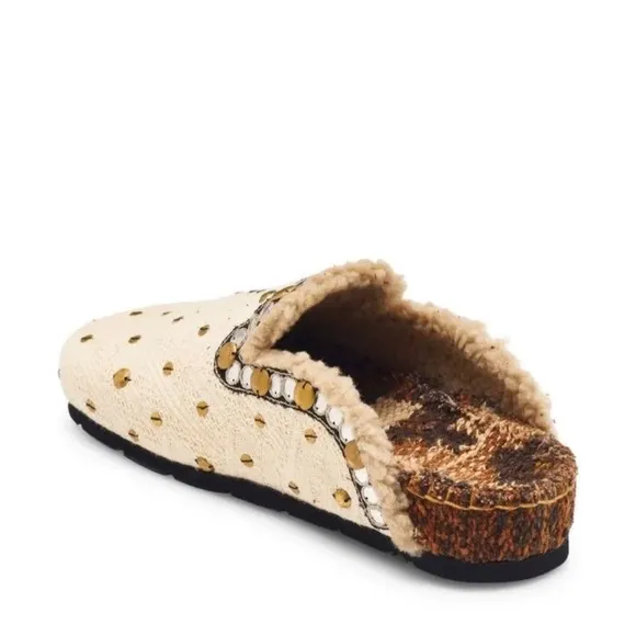Free People Textile Damon Cozy Mules Size 36. Sh3