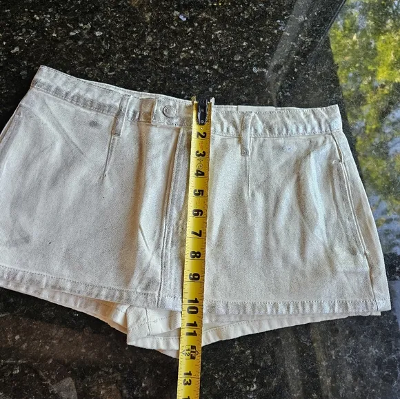 Free People We The Free Gallivanting Metallic Peekaboo Skort Sz 29