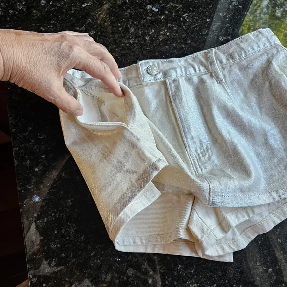 Free People We The Free Gallivanting Metallic Peekaboo Skort Sz 29