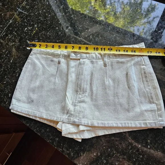Free People We The Free Gallivanting Metallic Peekaboo Skort Sz 29