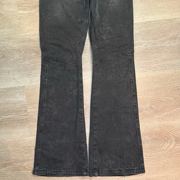 Free People We The Free Vector Moto Mid Rise Flare Jeans - size 26