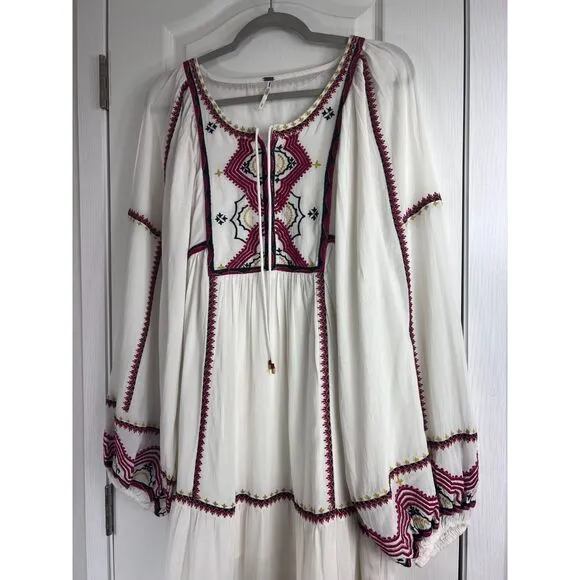 Free People Women's Sweet Escape Midi Dress Long Sleeve Size S - NWOT!