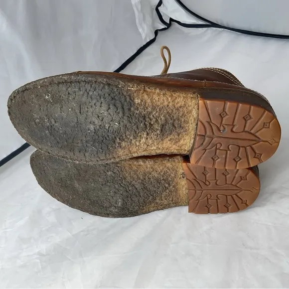 Frye Brown Leather Chukka Boots with Lace-Up Design Men’s 11
