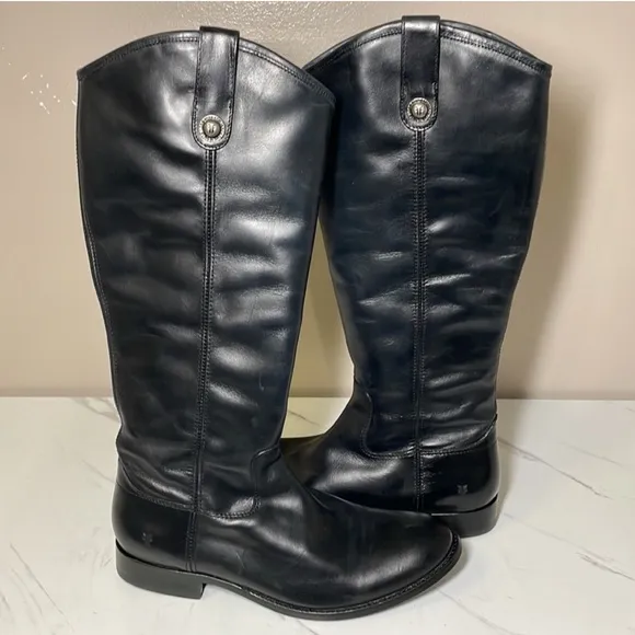FRYE Melissa Inside Zip Leather Boots - NWT