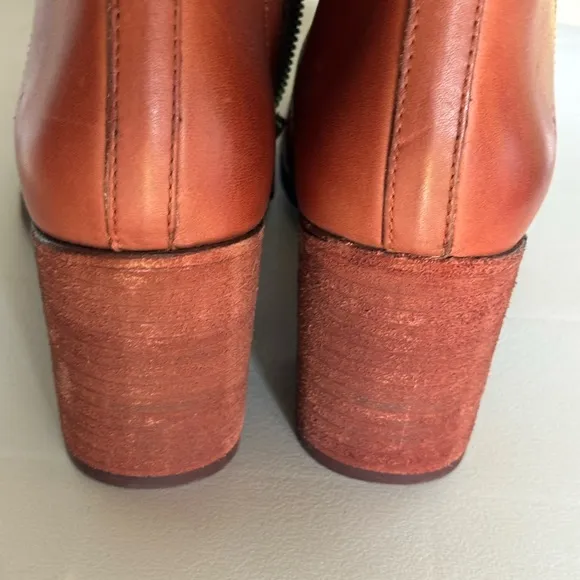 Frye Nora Elegant Brown Leather Ankle Boots