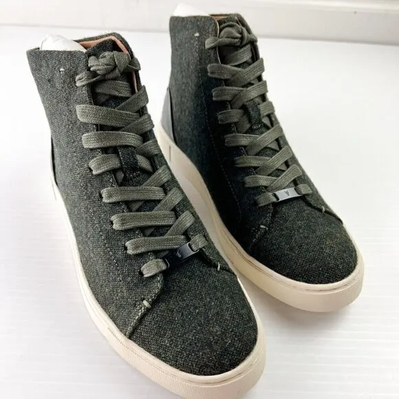 Frye Women's Ivy High Top Sneaker Shoes Size 8.5 M Olive Green