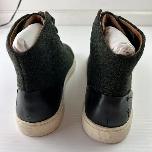 Frye Women's Ivy High Top Sneaker Shoes Size 8.5 M Olive Green