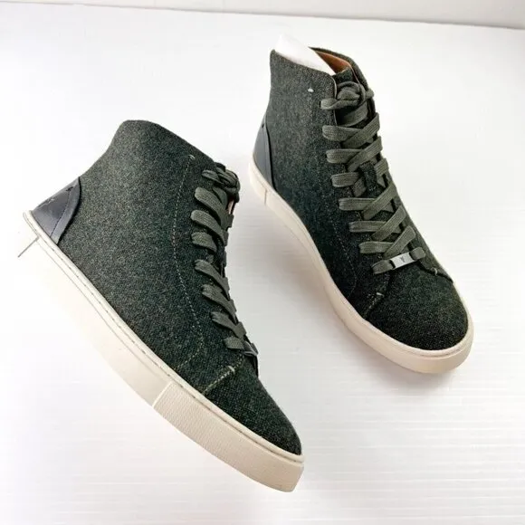 Frye Women's Ivy High Top Sneaker Shoes Size 8.5 M Olive Green