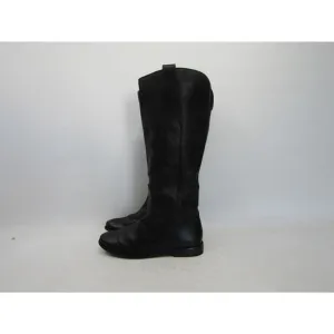 Frye Womens Size 8 B Black Leather Knee High Cowboy Riding Fashion Boots