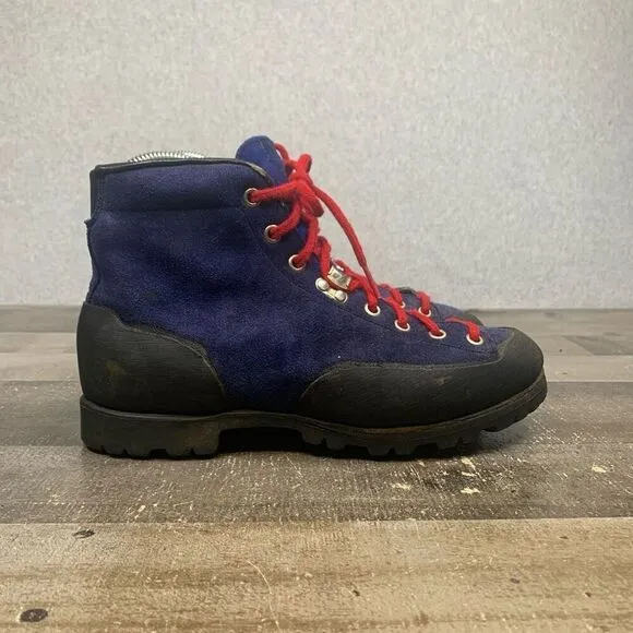 Galibier Womens Size 6 Mountaineering Boots Blue Black Suede Outdoor Hiking