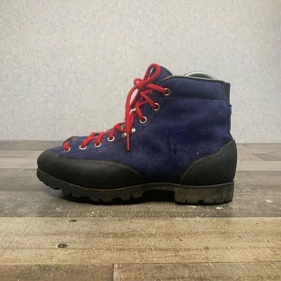 Galibier Womens Size 6 Mountaineering Boots Blue Black Suede Outdoor Hiking
